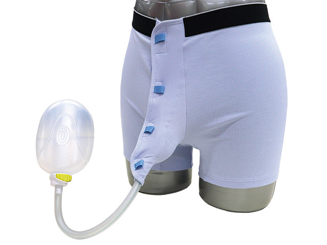 男性用集尿器「車いすユリナー」